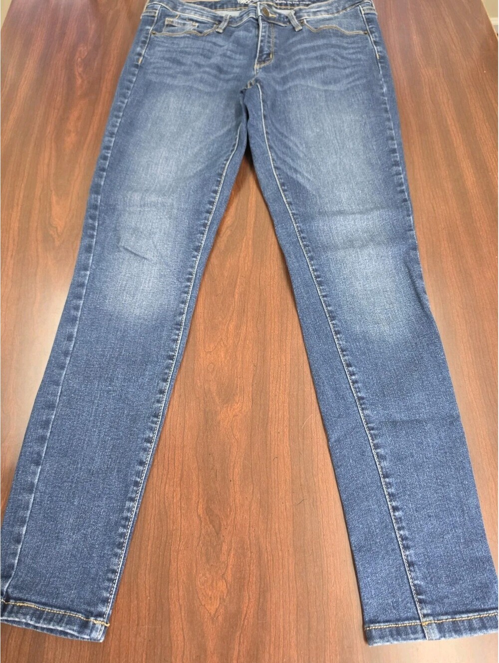 Mossimo Denim Jeans 10R Mid Rise Skinny Blue Power Stretch Casual Everyday Chic